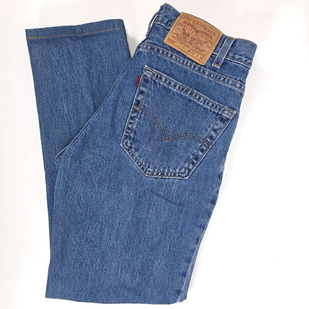 Levi's 512 Jeans Men 32x36 (29x30) Faded Gorp Outdoors Workwear USA 90s Y2K FLAW